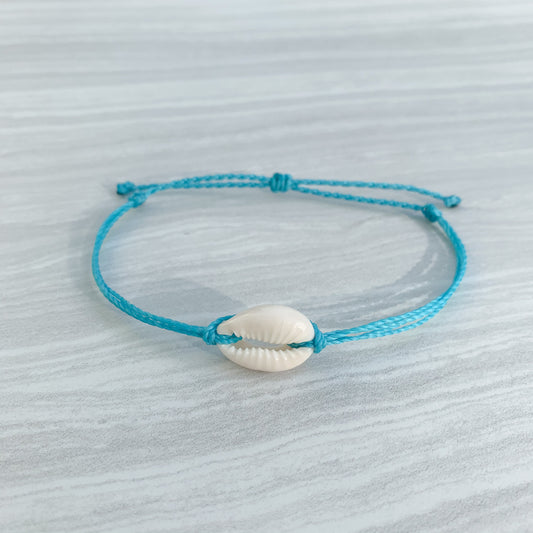 Cowrie Shell Surf Bracelet - Turquoise